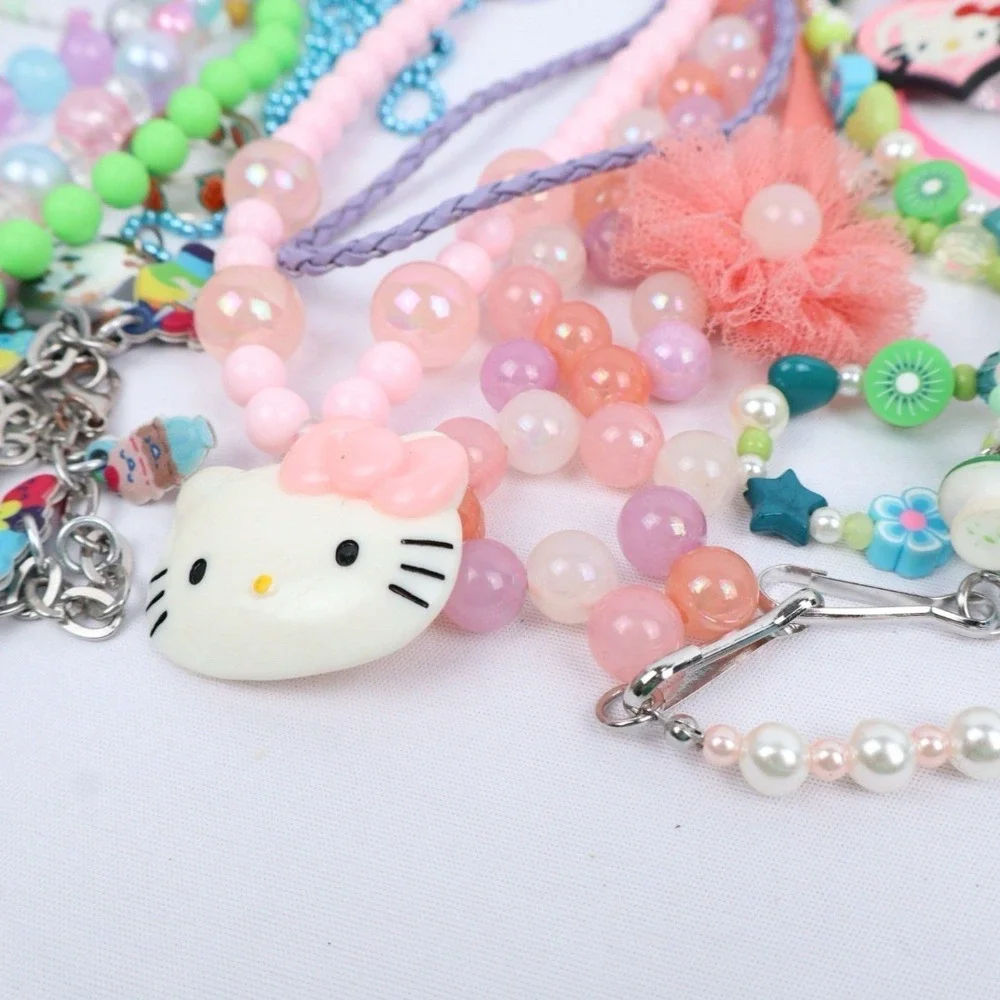 Little Girls Wearable Dress‎ Up Jewelry Mixed Lot Hello Kitty Colorful Butterfly